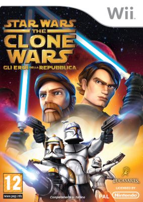Copertina del gioco Star Wars The Clone Wars: Gli Eroi della Repubblica per Nintendo Wii