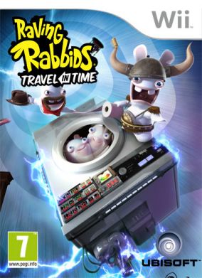 Immagine della copertina del gioco Raving Rabbids Travel in Time per Nintendo Wii