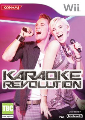 Copertina del gioco Karaoke Revolution per Nintendo Wii