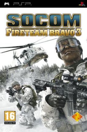 Copertina del gioco SOCOM U.S. Navy SEALs Fireteam Bravo 3 per PlayStation PSP