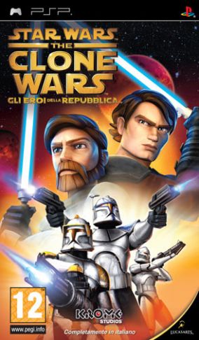 Copertina del gioco Star Wars The Clone Wars: Gli Eroi della Repubblica per PlayStation PSP