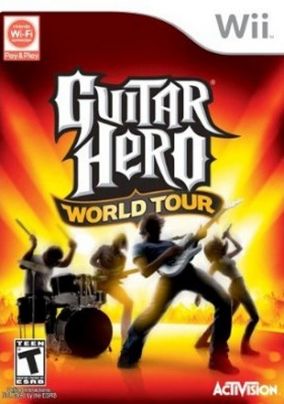 Immagine della copertina del gioco Guitar Hero: World Tour per Nintendo Wii