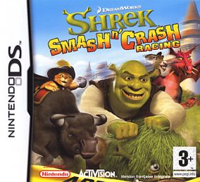 Immagine della copertina del gioco Shrek: Smash n' Crash Racing per Nintendo DS
