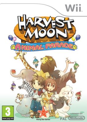Immagine della copertina del gioco Harvest Moon: Animal Parade per Nintendo Wii
