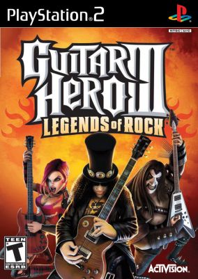 Immagine della copertina del gioco Guitar Hero III: Legends Of Rock per PlayStation 2