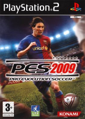 Immagine della copertina del gioco Pro Evolution Soccer 2009 per PlayStation 2