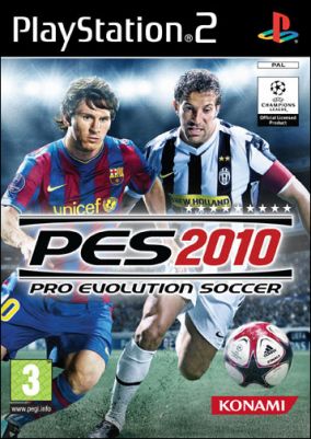 Copertina del gioco Pro Evolution Soccer 2010 per PlayStation 2