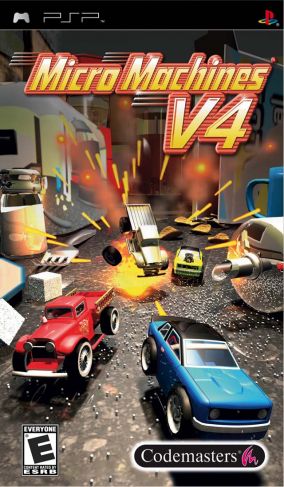 Immagine della copertina del gioco Micro Machines V4 per PlayStation PSP