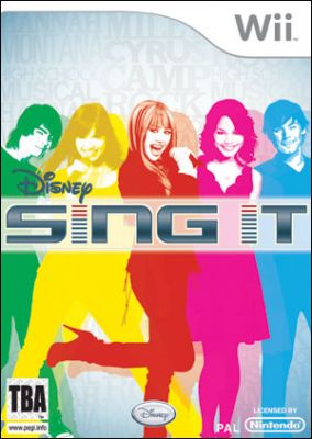 Immagine della copertina del gioco Disney Sing it per Nintendo Wii