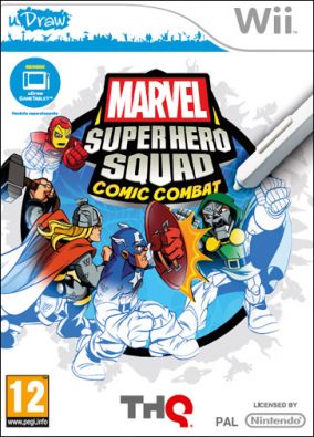 Immagine della copertina del gioco Marvel Super Hero Squad: Comic Combat - uDraw per Nintendo Wii