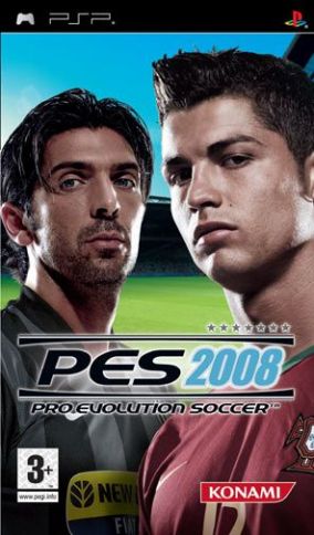 Immagine della copertina del gioco Pro Evolution Soccer 2008 per PlayStation PSP