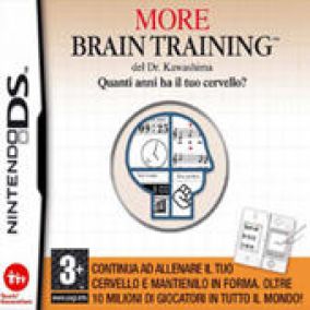 Copertina del gioco More Brain Training del Dr. Kawashima: Quanti Anni ha il tuo Cervello? per Nintendo DS