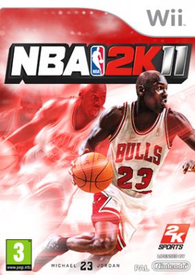 Immagine della copertina del gioco NBA 2K11 per Nintendo Wii