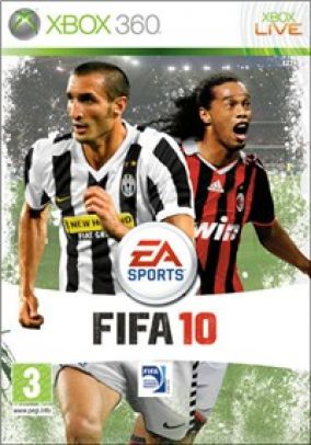 Immagine della copertina del gioco FIFA 10 per Xbox 360