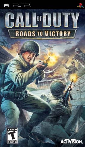 Immagine della copertina del gioco Call of Duty: Roads to Victory per PlayStation PSP