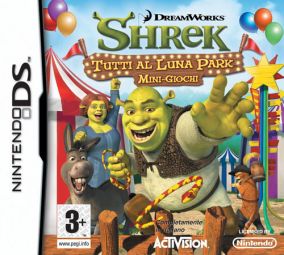 Immagine della copertina del gioco Shrek Tutti al Luna Park per Nintendo DS