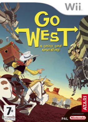 Copertina del gioco Lucky Luke: Go West per Nintendo Wii