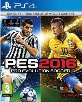 Immagine della copertina del gioco Pro Evolution Soccer 2016 per PlayStation 4