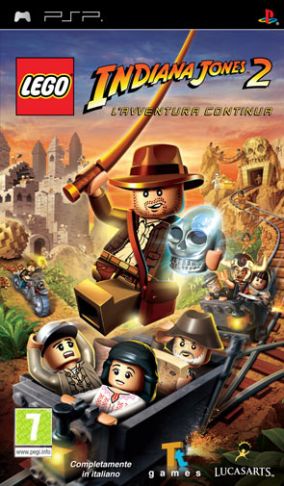 Immagine della copertina del gioco LEGO Indiana Jones 2: L'avventura continua per PlayStation PSP