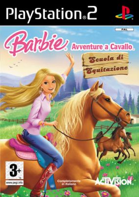 Copertina del gioco Barbie Avventure a Cavallo: Scuola di Equitazione per PlayStation 2