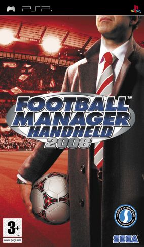 Immagine della copertina del gioco Football Manager Handheld 2008 per PlayStation PSP