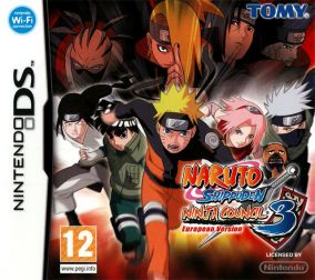 Copertina del gioco Naruto Shippuden: Ninja Council 3 European Version per Nintendo DS