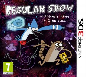 Immagine della copertina del gioco Regular Show: Mordecai and Rigby In 8-Bit Land per Nintendo 3DS