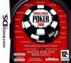 Immagine della copertina del gioco World Series of Poker 2008: Battle For The Bracelets per Nintendo DS