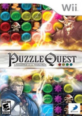 Immagine della copertina del gioco Puzzle Quest: Challenge of the Warlords per Nintendo Wii