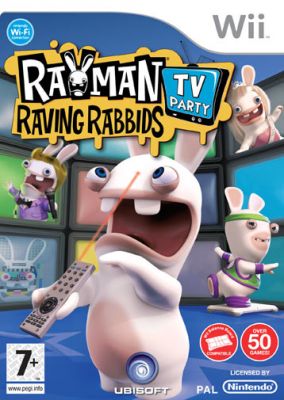 Immagine della copertina del gioco Rayman Raving Rabbids: TV Party per Nintendo Wii