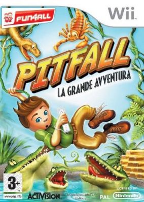 Copertina del gioco Pitfall: La Grande Avventura per Nintendo Wii