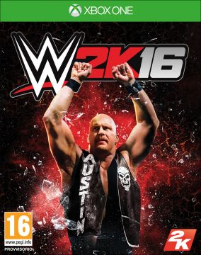 Immagine della copertina del gioco WWE 2K16 per Xbox One