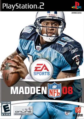 Immagine della copertina del gioco Madden NFL 08 per PlayStation 2