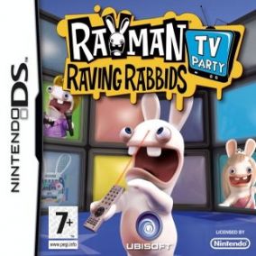 Immagine della copertina del gioco Rayman Raving Rabbids: TV Party per Nintendo DS