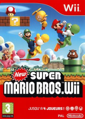 Copertina del gioco New Super Mario Bros. Wii per Nintendo Wii