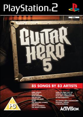 Copertina del gioco Guitar Hero 5 per PlayStation 2