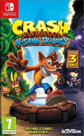 Immagine della copertina del gioco Crash Bandicoot N. Sane Trilogy per Nintendo Switch