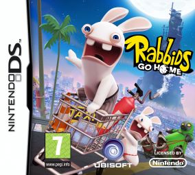 Immagine della copertina del gioco Rabbids Go Home per Nintendo DS