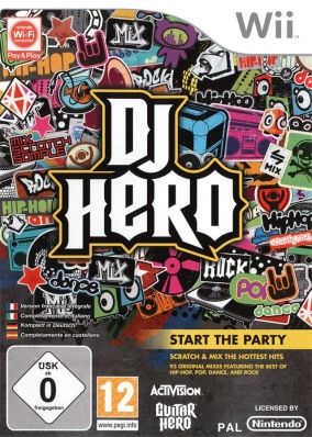 Immagine della copertina del gioco DJ Hero per Nintendo Wii