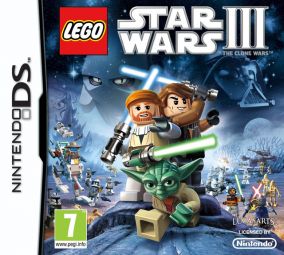 Immagine della copertina del gioco LEGO Star Wars III: The Clone Wars per Nintendo DS