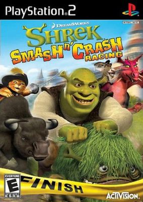 Immagine della copertina del gioco Shrek Smash N' Crash Racing per PlayStation 2