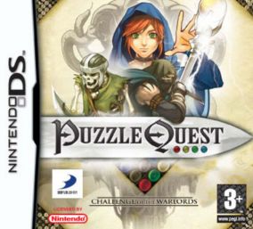 Immagine della copertina del gioco Puzzle Quest: Challenge of the Warlords per Nintendo DS