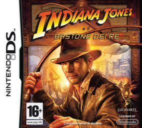 Immagine della copertina del gioco Indiana Jones e il Bastone dei Re per Nintendo DS