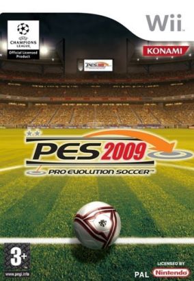 Immagine della copertina del gioco Pro Evolution Soccer 2009 per Nintendo Wii