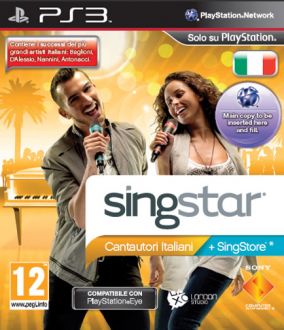 Immagine della copertina del gioco Singstar Cantautori italiani per PlayStation 3