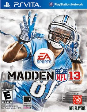 Immagine della copertina del gioco Madden NFL 13 per PSVITA