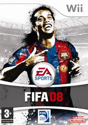 Immagine della copertina del gioco FIFA 08 per Nintendo Wii