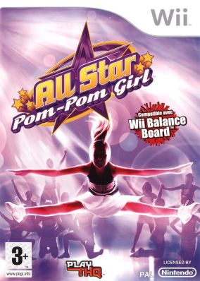 Immagine della copertina del gioco All Star Cheer Squad per Nintendo Wii