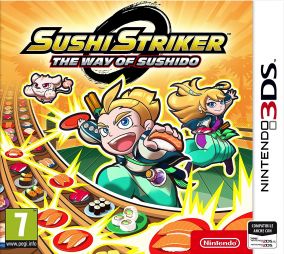 Copertina del gioco Sushi Striker: The Way of Sushido per Nintendo 3DS