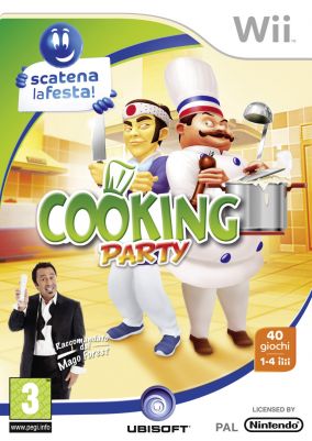 Immagine della copertina del gioco Scatena La Festa!: Cooking Party per Nintendo Wii